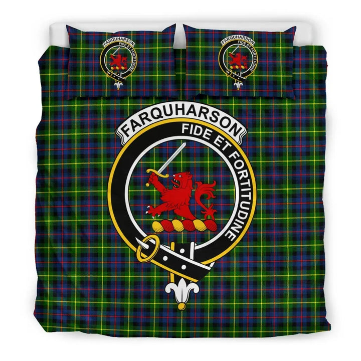 Scottish Farquharson Clan Crest Tartan Bedding Set Tartan Plaid 3