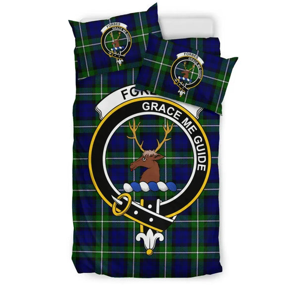 Scottish Forbes Clan Crest Tartan Bedding Set Tartan Plaid 1
