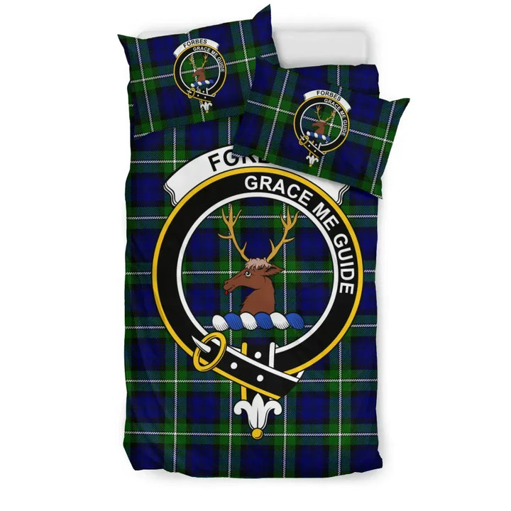 Scottish Forbes Clan Crest Tartan Bedding Set Tartan Plaid 1