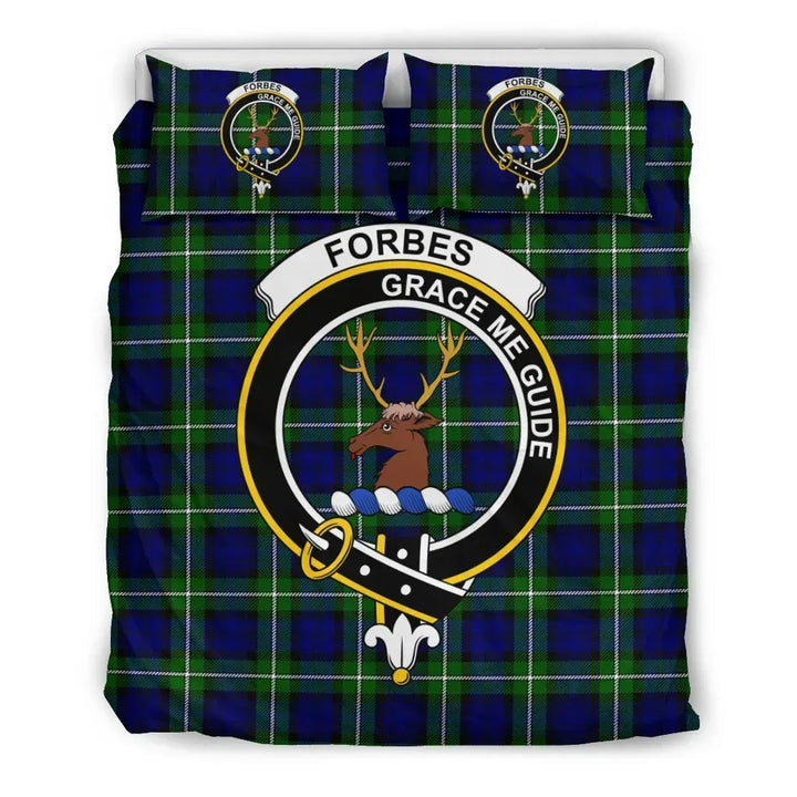 Scottish Forbes Clan Crest Tartan Bedding Set Tartan Plaid 2