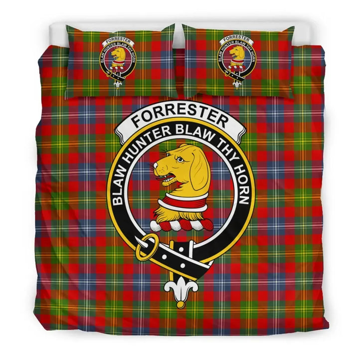 Scottish Forrester Clan Crest Tartan Bedding Set Tartan Plaid 3