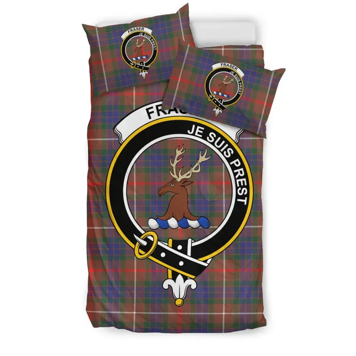 Scottish Fraser Clan Crest Tartan Bedding Set Tartan Plaid 1