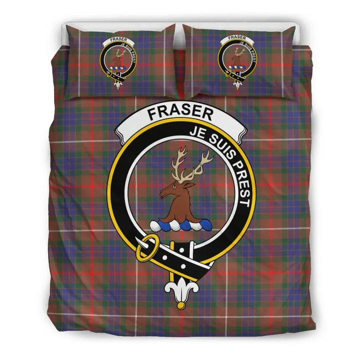 Scottish Fraser Clan Crest Tartan Bedding Set Tartan Plaid 2