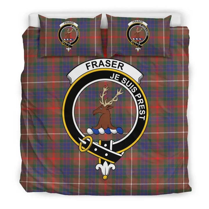 Scottish Fraser Clan Crest Tartan Bedding Set Tartan Plaid 3