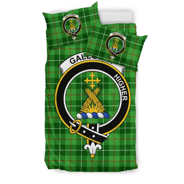 Scottish Galloway Clan Crest Tartan Bedding Set Tartan Plaid 1