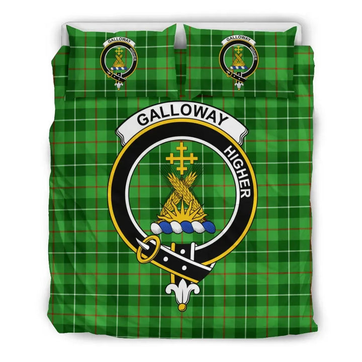 Scottish Galloway Clan Crest Tartan Bedding Set Tartan Plaid 2