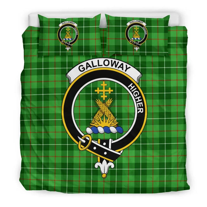 Scottish Galloway Clan Crest Tartan Bedding Set Tartan Plaid 3