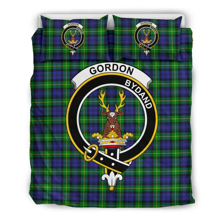 Scottish Gordon Clan Crest Tartan Bedding Set Tartan Plaid 2