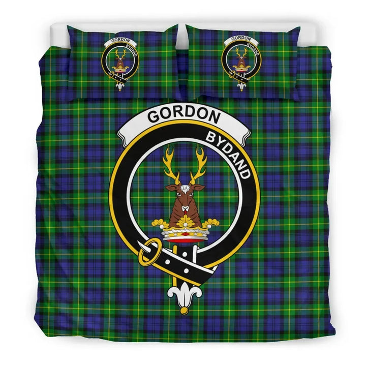 Scottish Gordon Clan Crest Tartan Bedding Set Tartan Plaid 3