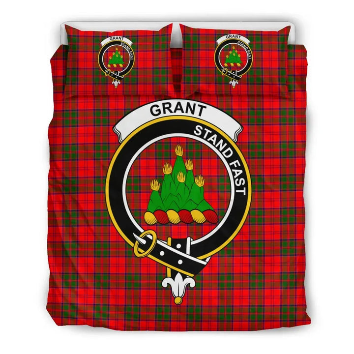 Scottish Grant Clan Crest Tartan Bedding Set Tartan Plaid 2
