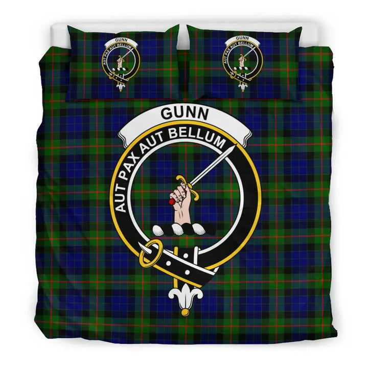 Scottish Gunn Clan Crest Tartan Bedding Set Tartan Plaid 3
