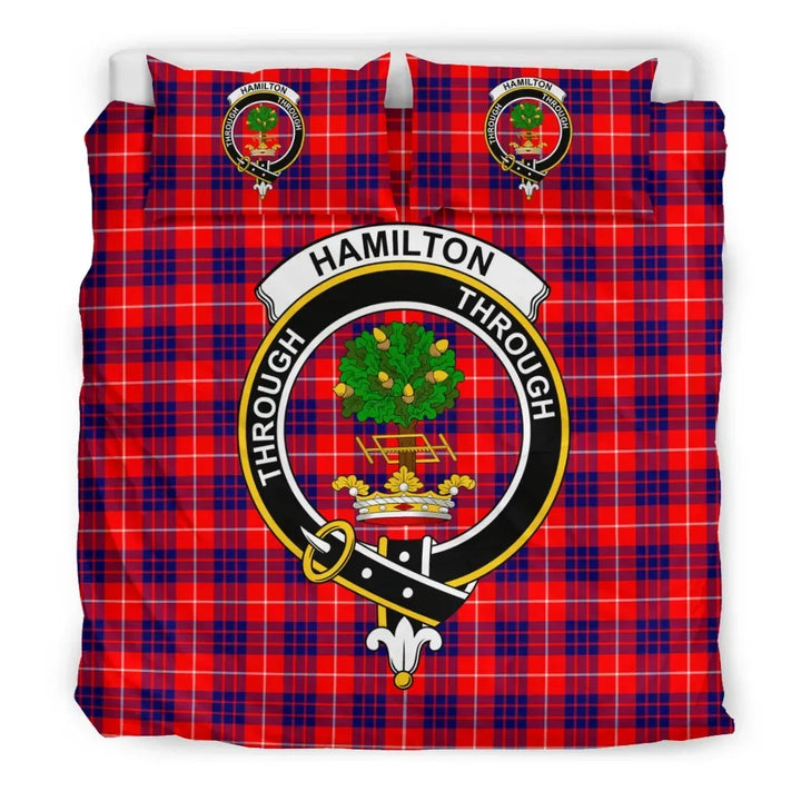 Scottish Hamilton Clan Crest Tartan Bedding Set Tartan Plaid 3