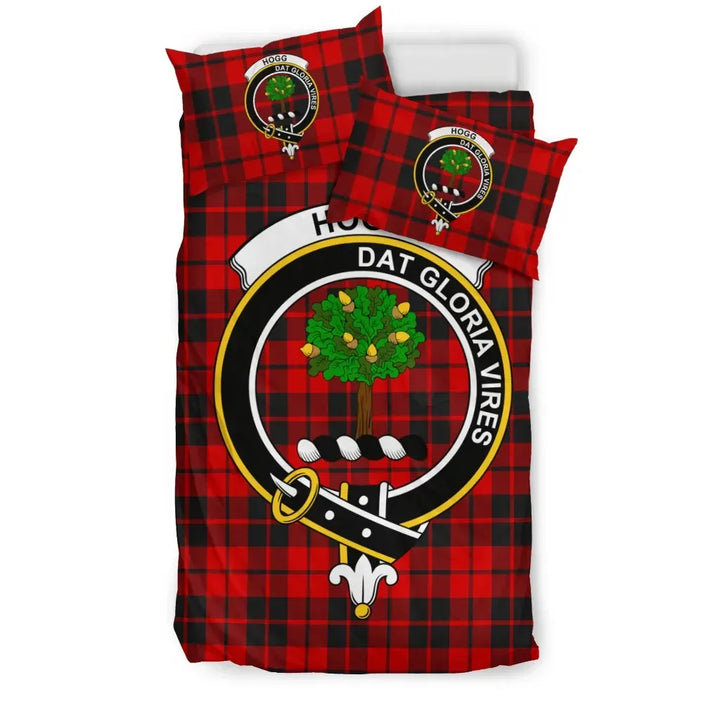 Scottish Hogg (or Hog) Clan Crest Tartan Bedding Set Tartan Plaid 1