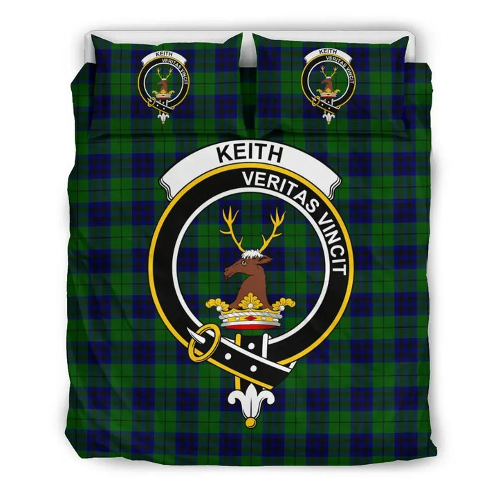 Scottish Keith Clan Crest Tartan Bedding Set Tartan Plaid 2