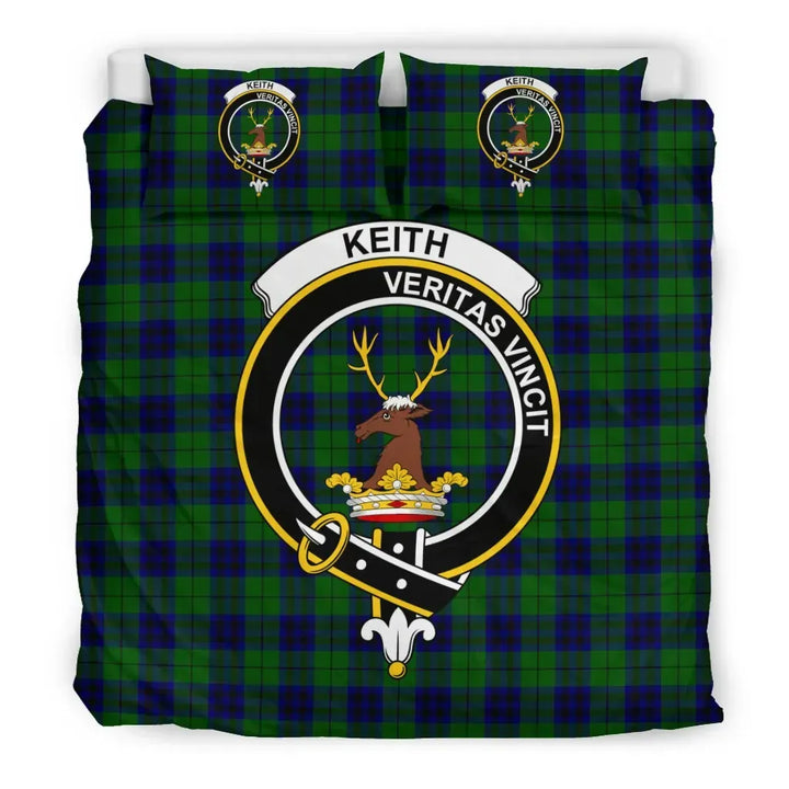 Scottish Keith Clan Crest Tartan Bedding Set Tartan Plaid 3