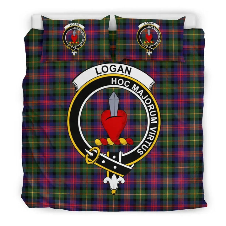 Scottish Logan Clan Crest Tartan Bedding Set Tartan Plaid 3