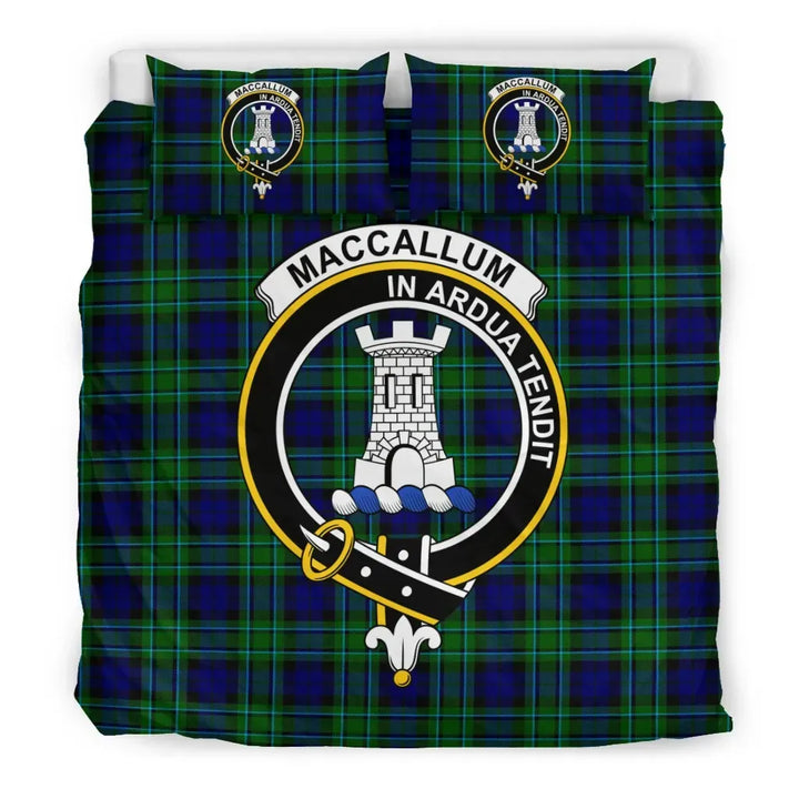 Scottish MacCallum Clan Crest Tartan Bedding Set Tartan Plaid 3