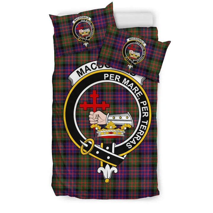 Scottish MacDonald (Clan Donald) Clan Crest Tartan Bedding Set Tartan Plaid 1