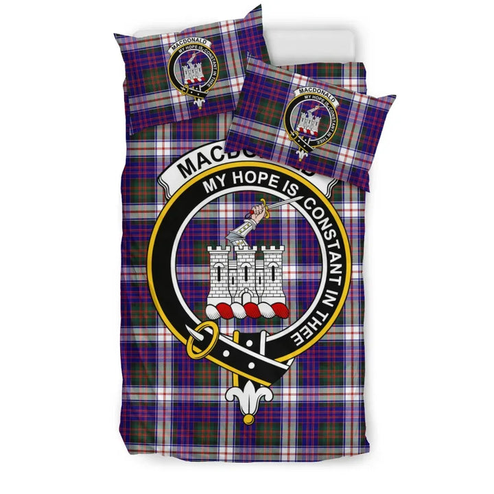 Scottish MacDonald (Clan Ranald) Clan Crest Tartan Bedding Set Tartan Plaid 1