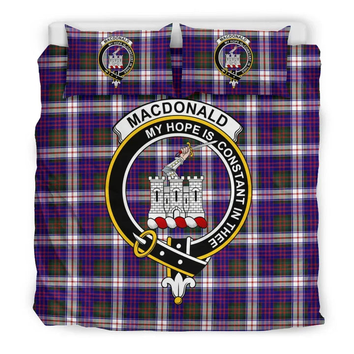 Scottish MacDonald (Clan Ranald) Clan Crest Tartan Bedding Set Tartan Plaid 3