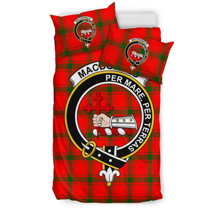 Scottish MacDonald (of Sleat) Clan Crest Tartan Bedding Set Tartan Plaid 1