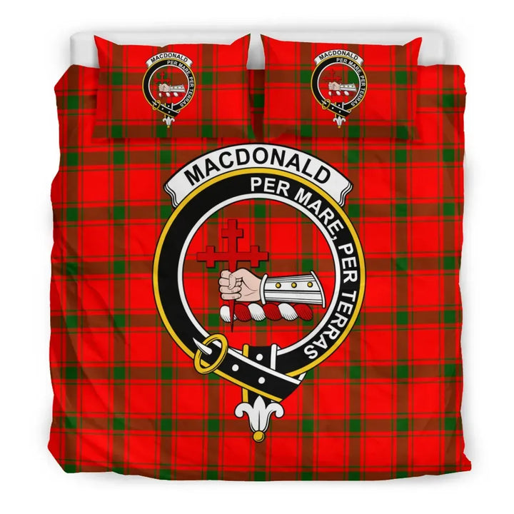 Scottish MacDonald (of Sleat) Clan Crest Tartan Bedding Set Tartan Plaid 3