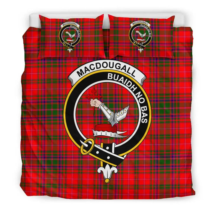 Scottish MacDougall Clan Crest Tartan Bedding Set Tartan Plaid 3