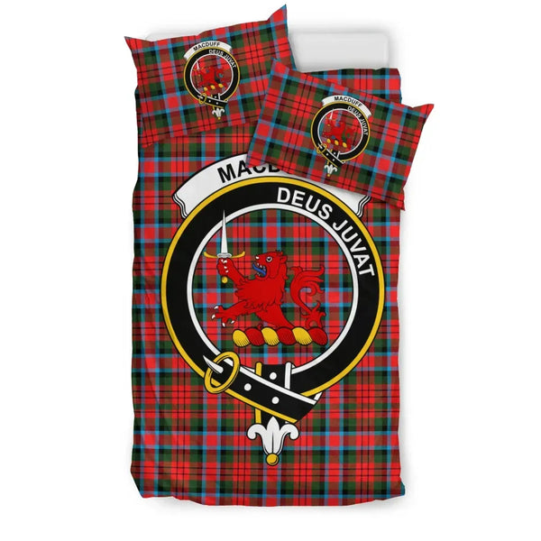Scottish MacDuff Clan Crest Tartan Bedding Set Tartan Plaid 1