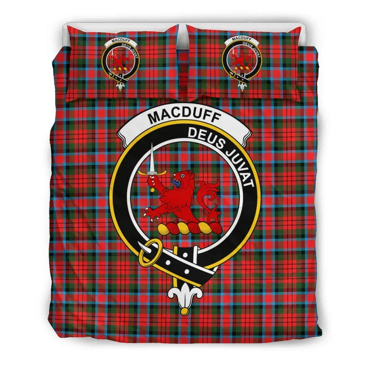 Scottish MacDuff Clan Crest Tartan Bedding Set Tartan Plaid 2
