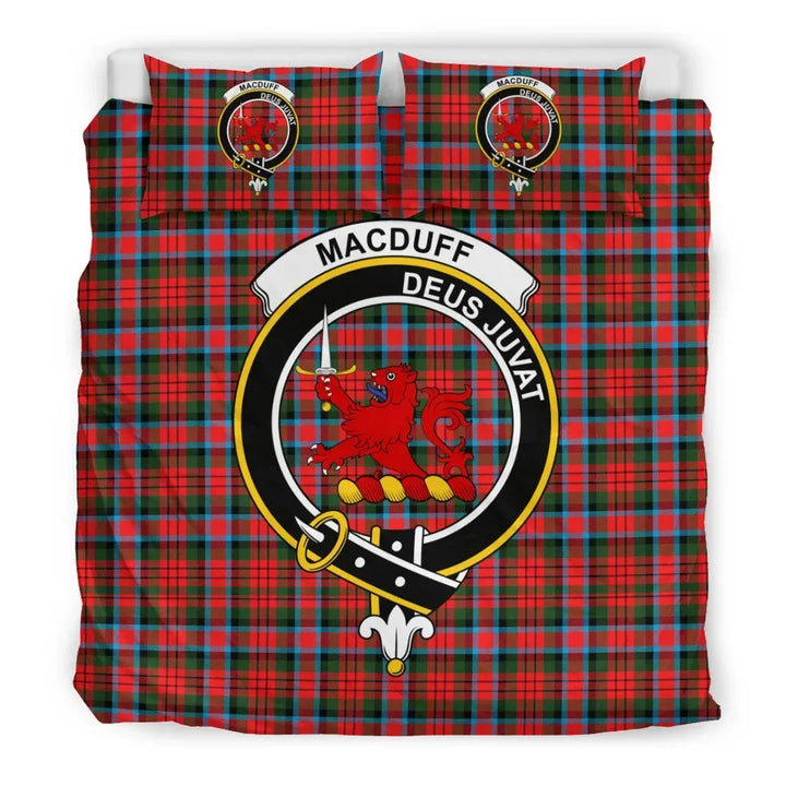 Scottish MacDuff Clan Crest Tartan Bedding Set Tartan Plaid 3