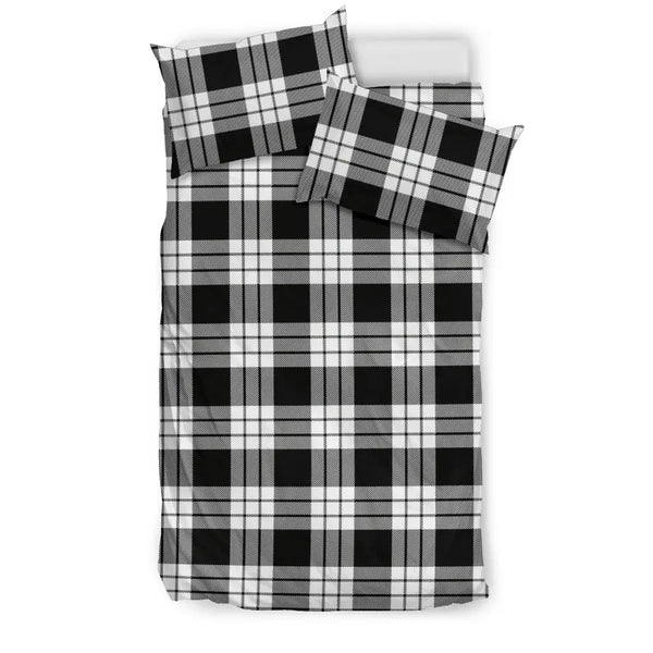 Scottish MacFarlane Black & White Clan Tartan Bedding Set Tartan Plaid 1