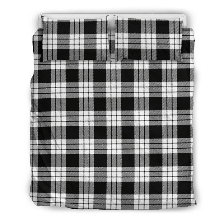 Scottish MacFarlane Black & White Clan Tartan Bedding Set Tartan Plaid 2