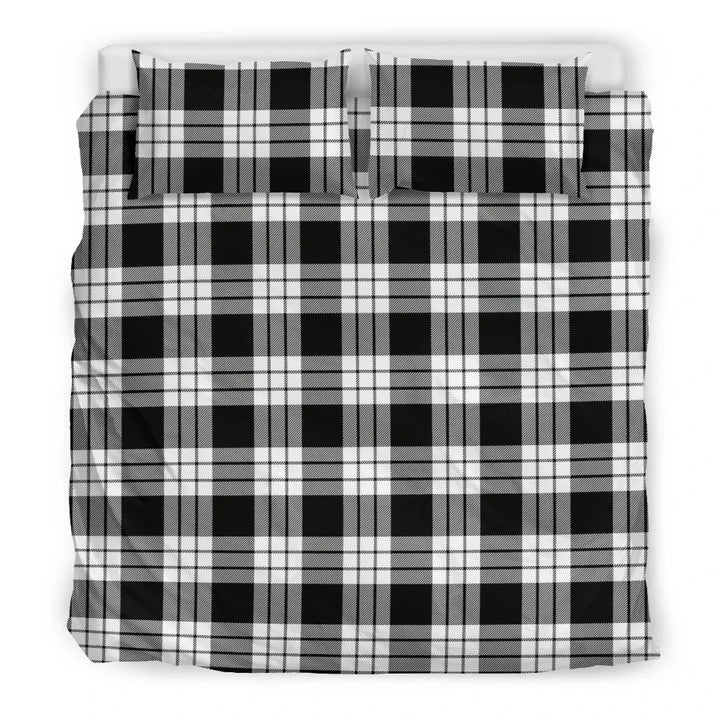 Scottish MacFarlane Black & White Clan Tartan Bedding Set Tartan Plaid 3