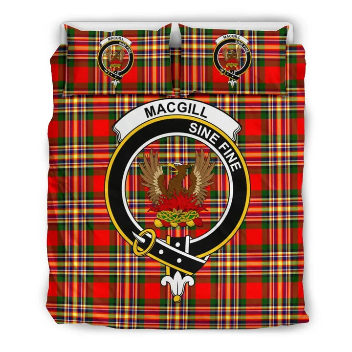 Scottish MacGill (Makgill) Clan Crest Tartan Bedding Set Tartan Plaid 2