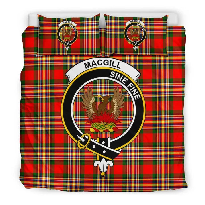 Scottish MacGill (Makgill) Clan Crest Tartan Bedding Set Tartan Plaid 3