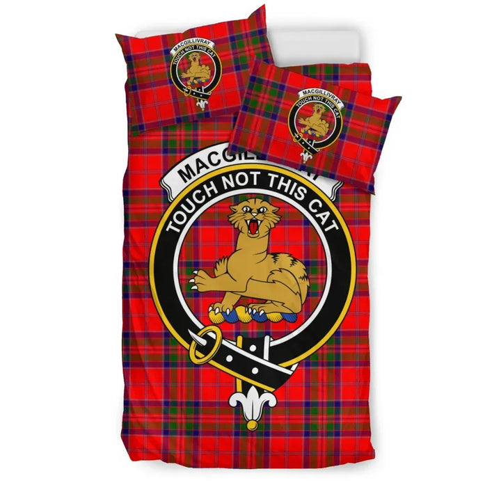 Scottish MacGillivray Clan Crest Tartan Bedding Set Tartan Plaid 1