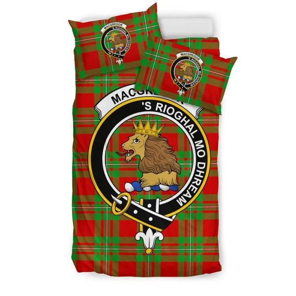 Scottish MacGregor Clan Crest Tartan Bedding Set Tartan Plaid 1
