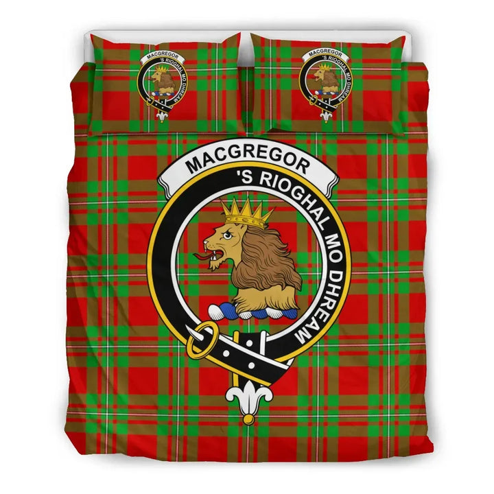 Scottish MacGregor Clan Crest Tartan Bedding Set Tartan Plaid 2