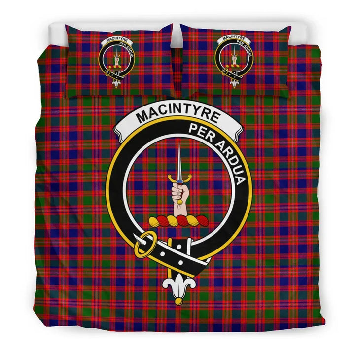 Scottish MacIntyre Clan Crest Tartan Bedding Set Tartan Plaid 3