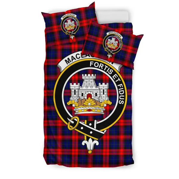 Scottish MacLachlan Clan Crest Tartan Bedding Set Tartan Plaid 1