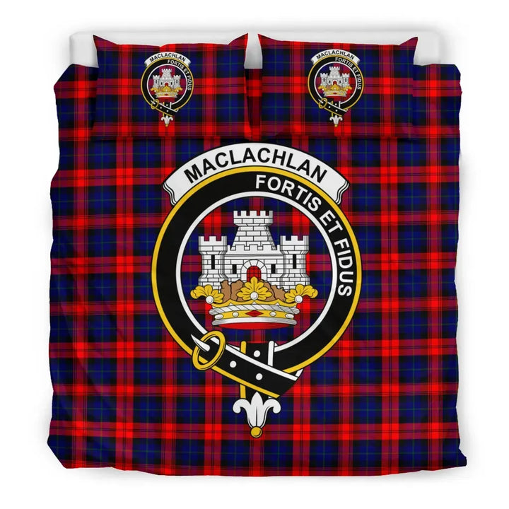 Scottish MacLachlan Clan Crest Tartan Bedding Set Tartan Plaid 3