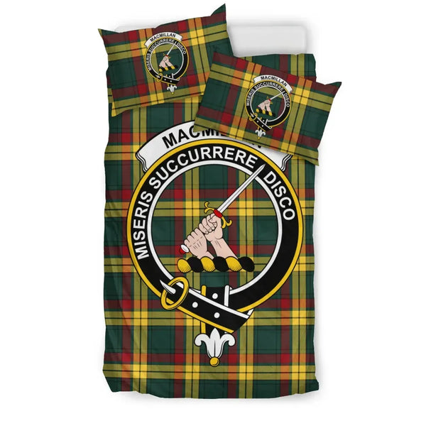 Scottish MacMillan Clan Crest Tartan Bedding Set Tartan Plaid 1