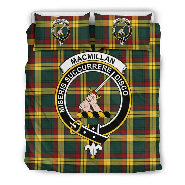 Scottish MacMillan Clan Crest Tartan Bedding Set Tartan Plaid 2