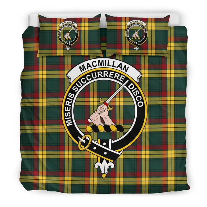 Scottish MacMillan Clan Crest Tartan Bedding Set Tartan Plaid 3