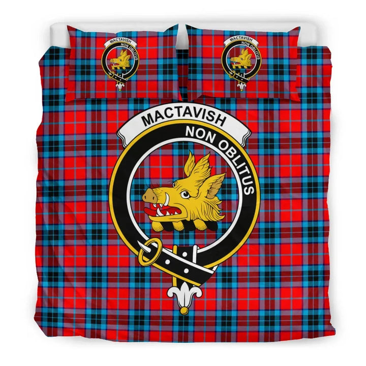 Scottish MacTavish Clan Crest Tartan Bedding Set Tartan Plaid 3