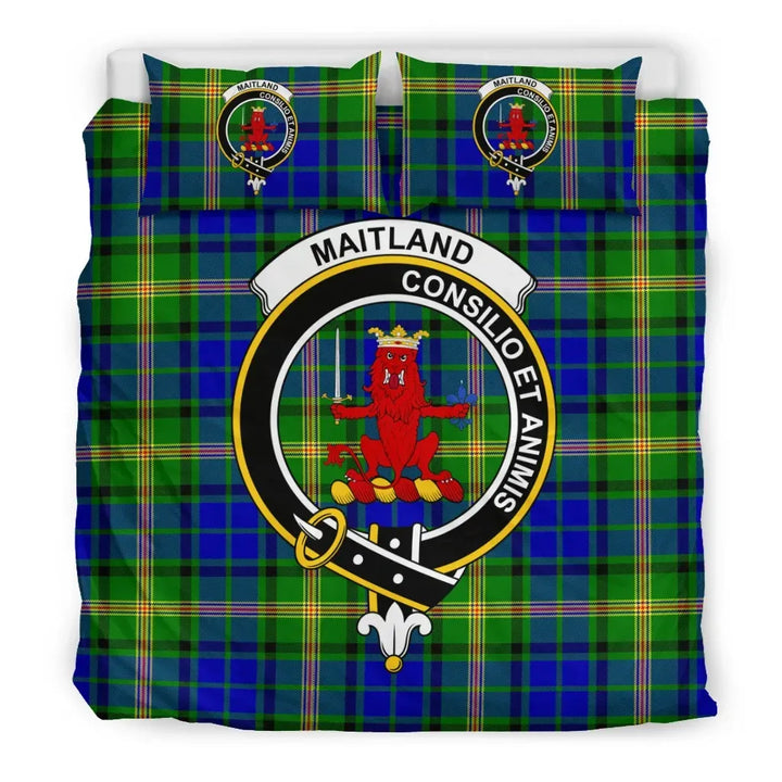 Scottish Maitland Clan Crest Tartan Bedding Set Tartan Plaid 3