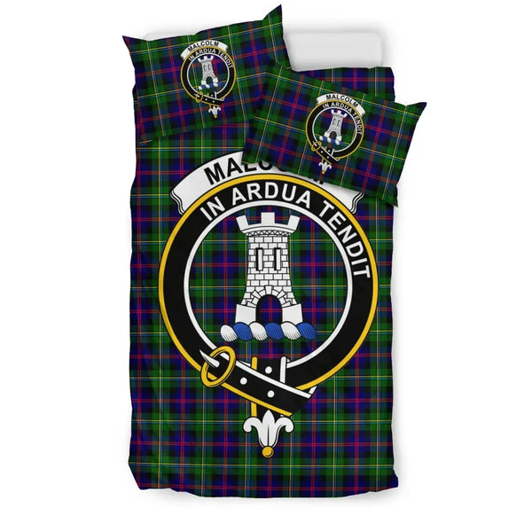 Scottish Malcolm (or MacCallum) Clan Crest Tartan Bedding Set Tartan Plaid 1