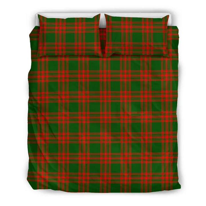 Scottish Menzies Green Modern Clan Tartan Bedding Set Tartan Plaid 2