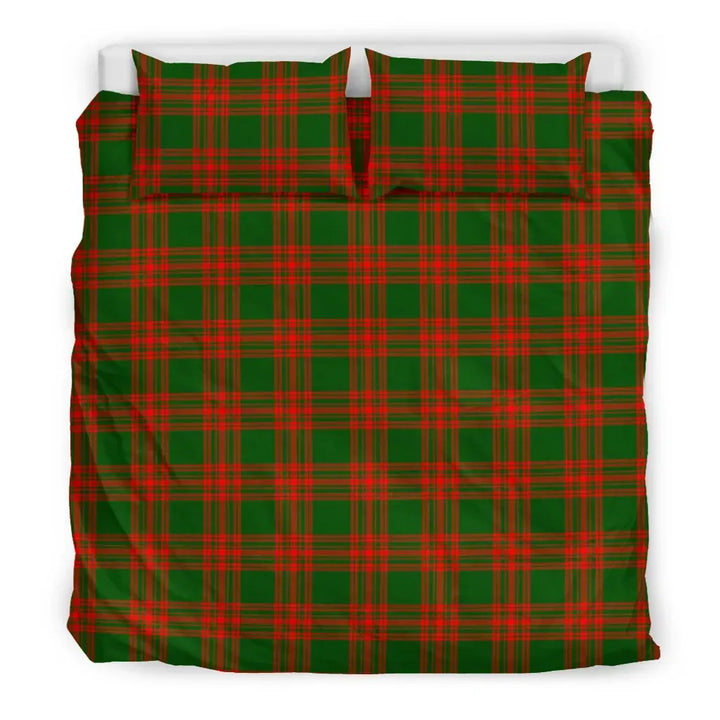 Scottish Menzies Green Modern Clan Tartan Bedding Set Tartan Plaid 3