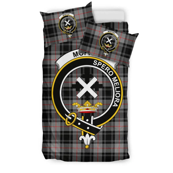 Scottish Moffat Clan Crest Tartan Bedding Set Tartan Plaid 1